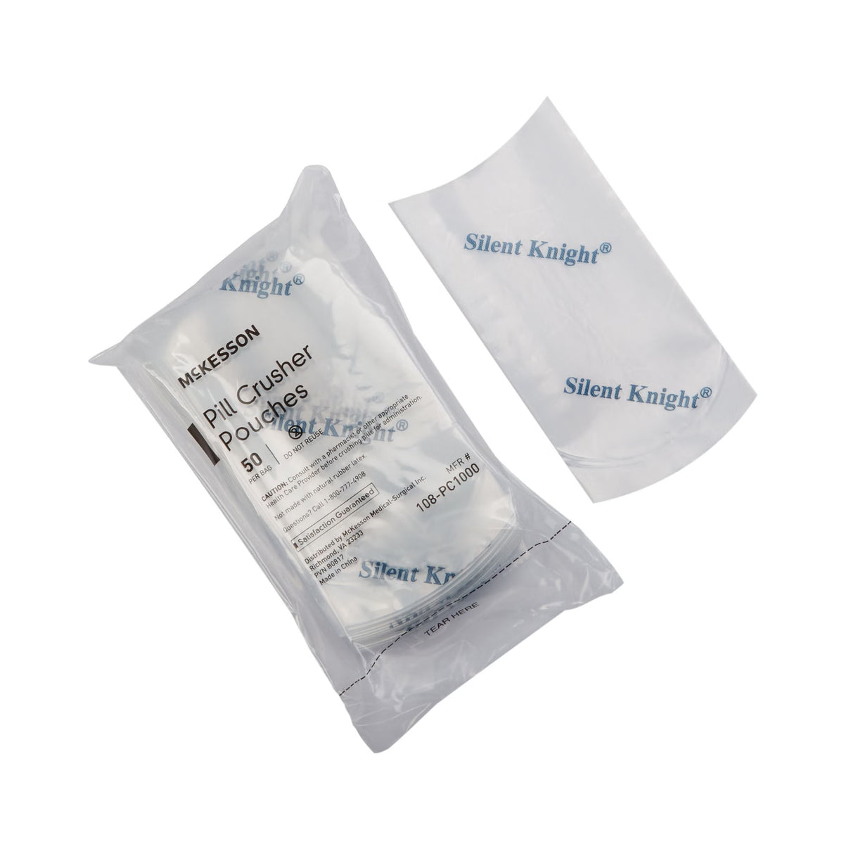 McKesson Pill Crusher Pouch Silent Knight 2 x 4-1/2 Inch, 20 Bags per Box