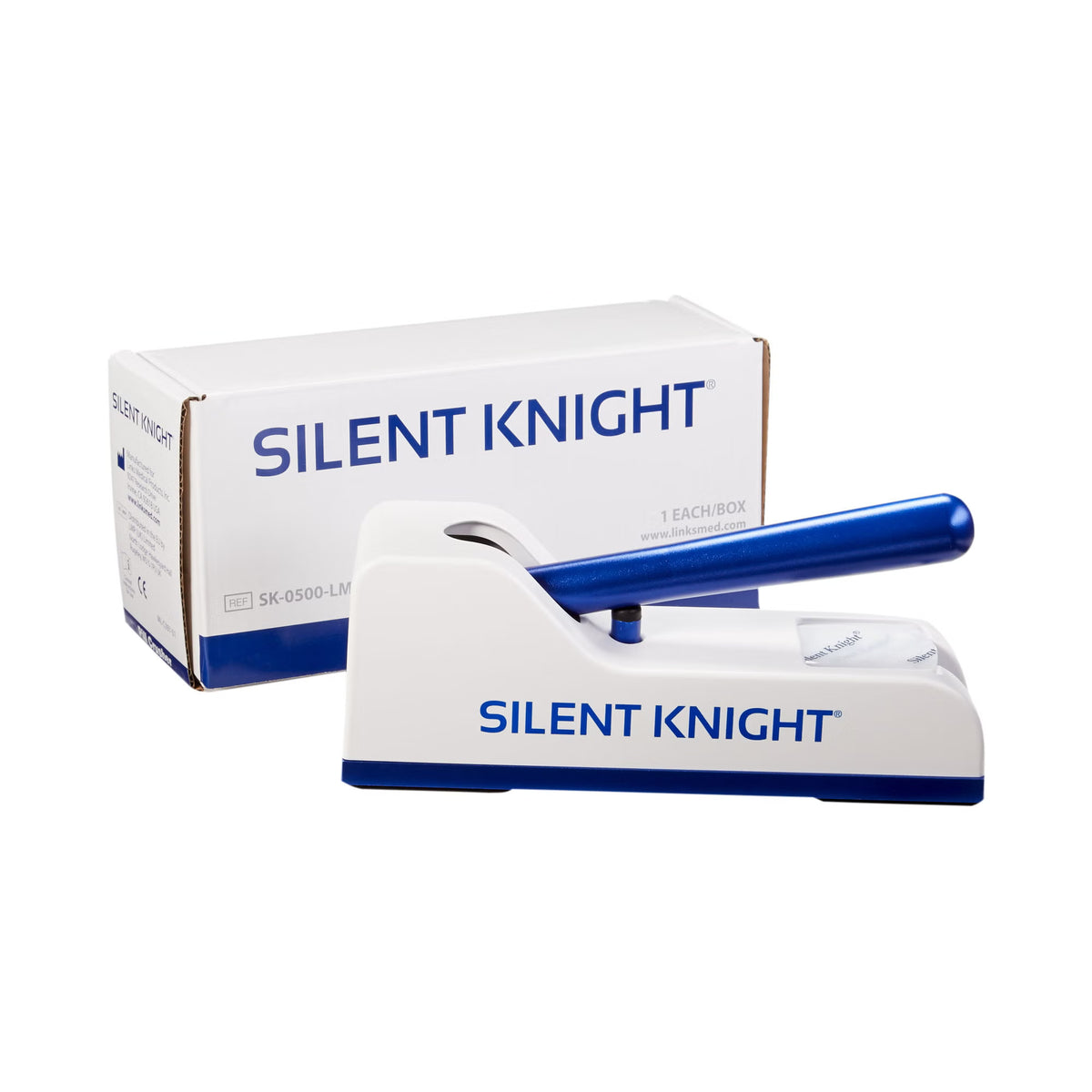 McKesson Silent Knight Pill Crusher Hand Operated Blue/White