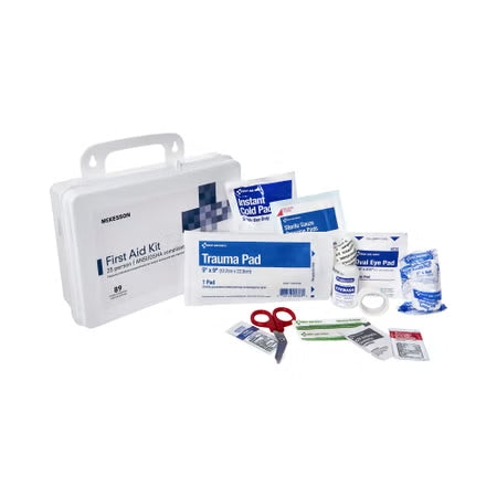 McKesson First Aid Kit 25 Person, Plastic Case