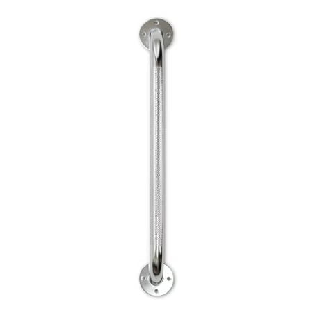 McKesson Wall Grab Bar Chrome Knurled Steel 18", 250 lb Capacity