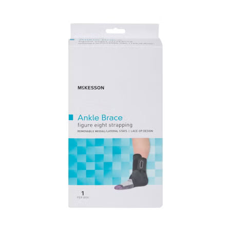McKesson Lace-Up Ankle Support with Figure-8 Straps, Small