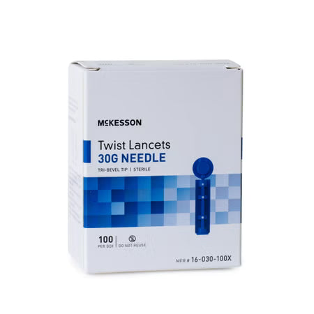 McKesson Lancets for Lancing Device, 30 Gauge - 100 Count