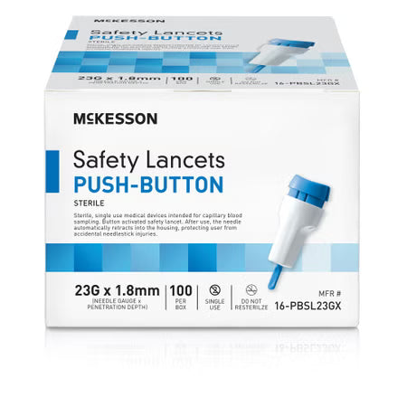 McKesson Safety Lancets, 23 Gauge - 100 Count