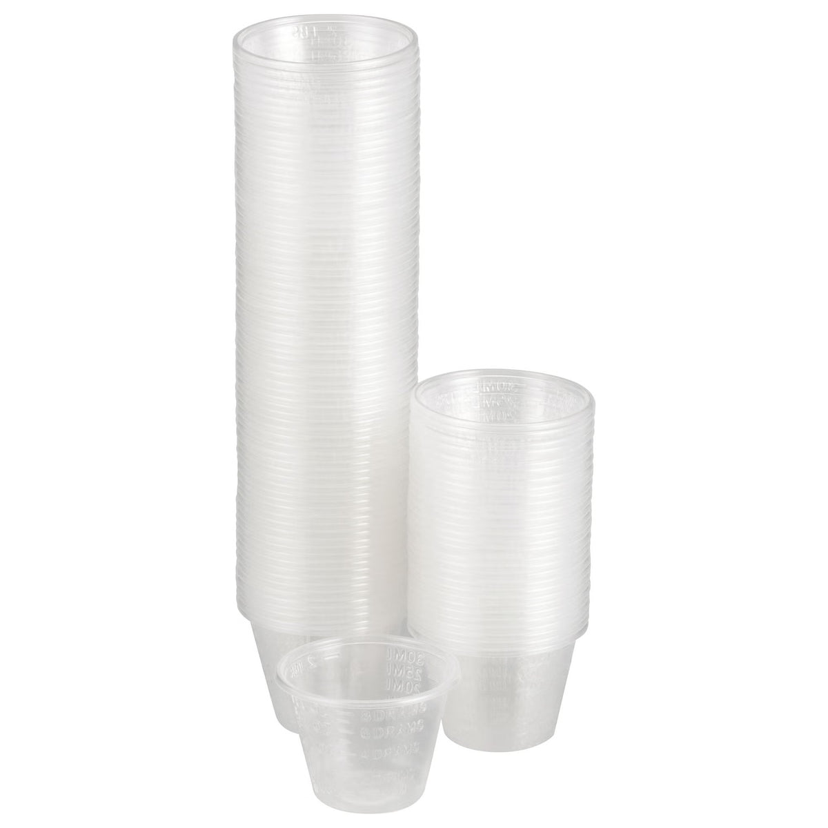 McKesson Medicine Cup 1 oz. Clear Plastic Disposable, 100 per Sleeve
