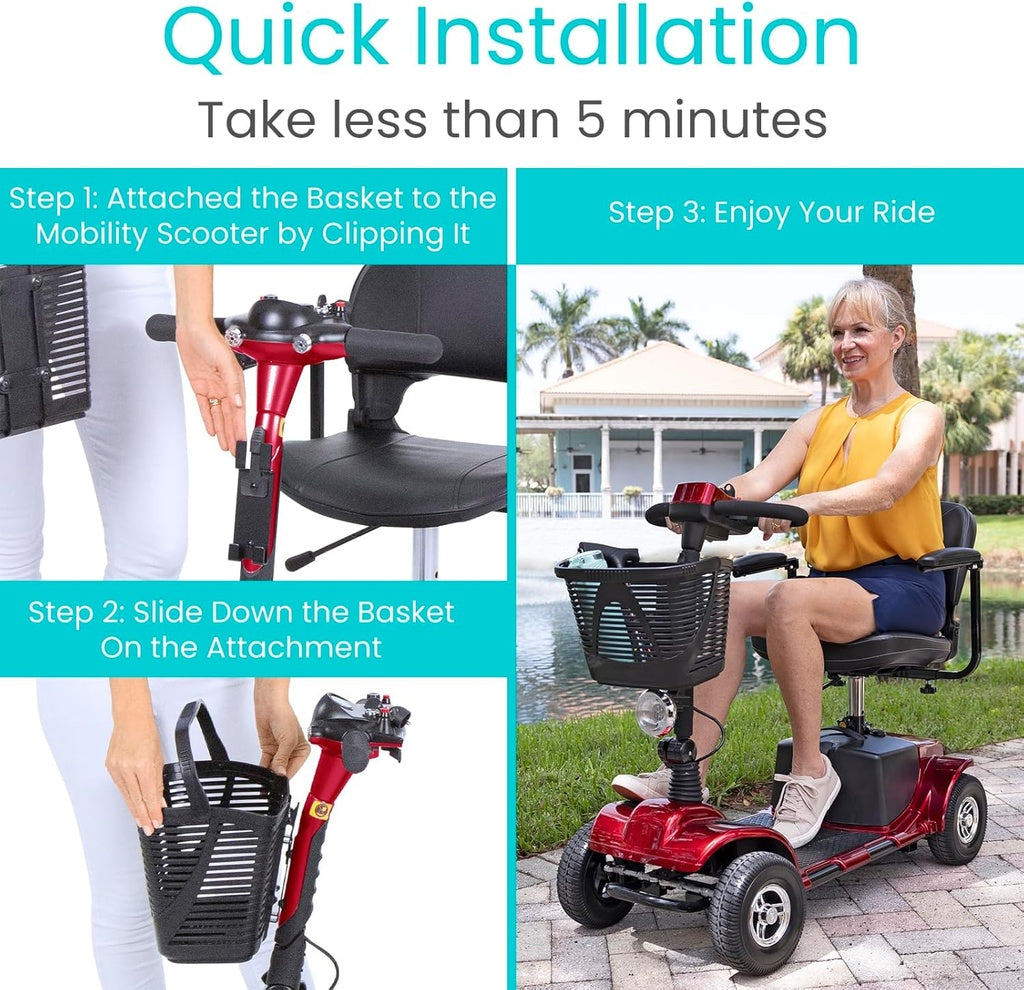 3 Wheel Mobility Scooter Basket SupplyingSeniors.com