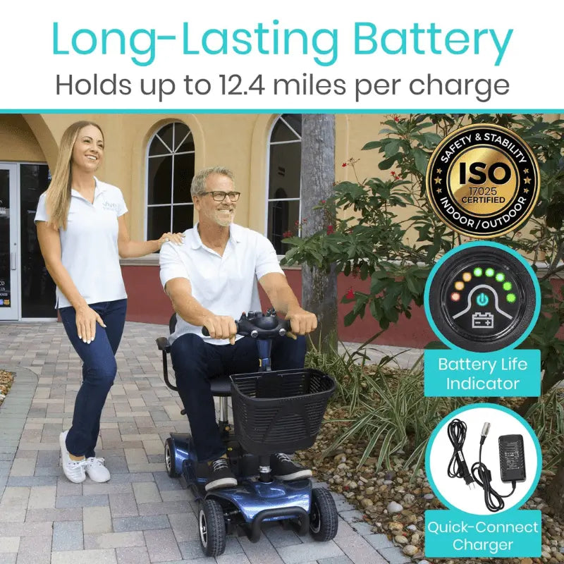 Vive 4 Wheel Mobility Scooter – Stable, Portable Electric Ride for Seniors SupplyingSeniors.com