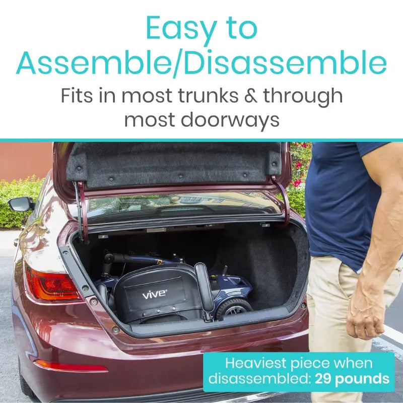 Vive 4 Wheel Mobility Scooter – Stable, Portable Electric Ride for Seniors SupplyingSeniors.com