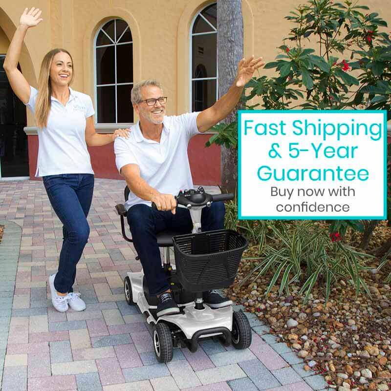 Vive 4 Wheel Mobility Scooter – Stable, Portable Electric Ride for Seniors SupplyingSeniors.com