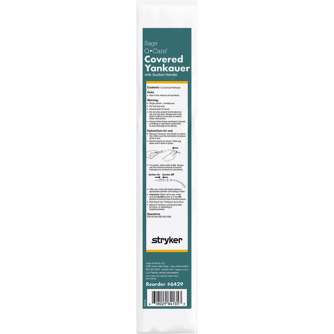 40 Count Covered Yankauer with Suction Handle SupplyingSeniors.com