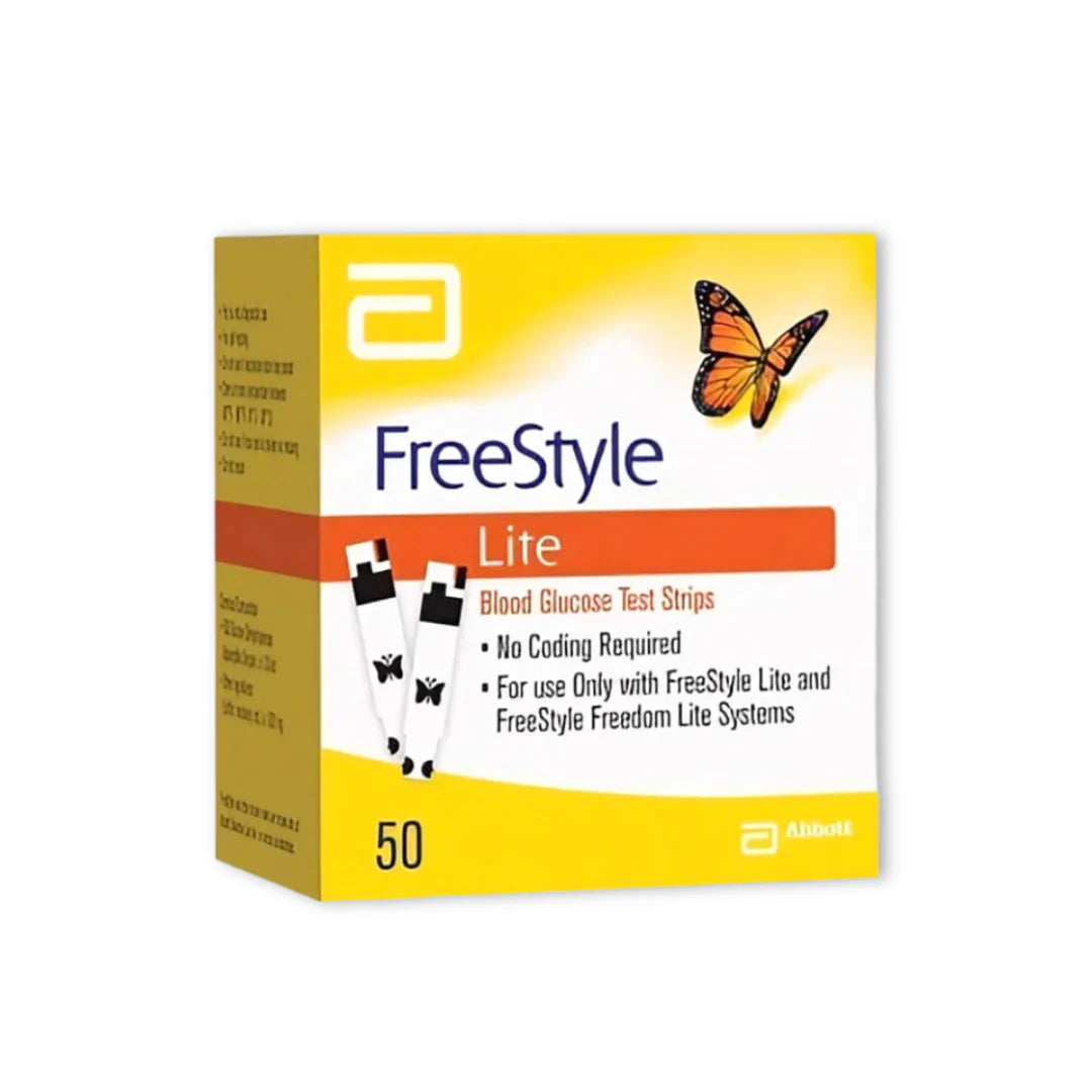 FreeStyle Lite Blood Glucose Test Strips – (50 Count)