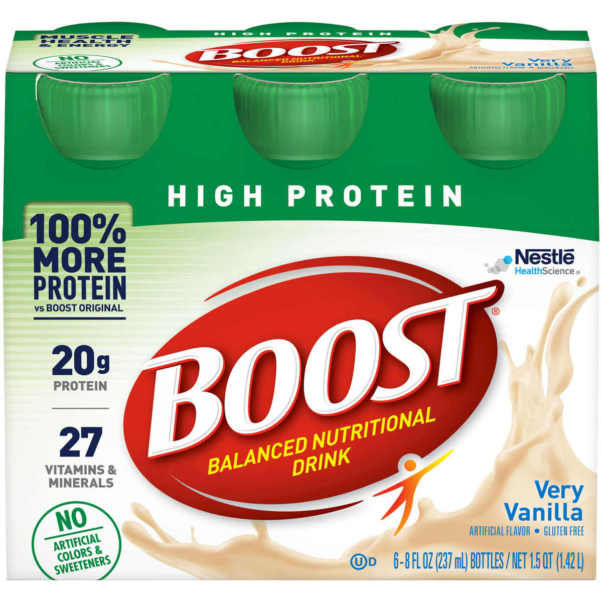 Oral Supplement Boost® High Protein Very Vanilla 8 oz. Bottle