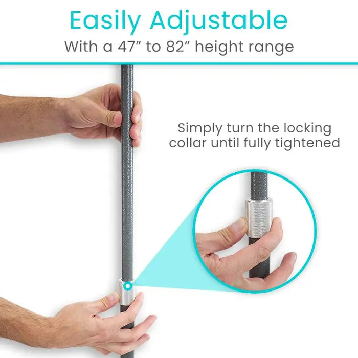 Dual IV Pole Stand Adjustable Steel 20lb Capacity Locking Wheels SupplyingSeniors.com