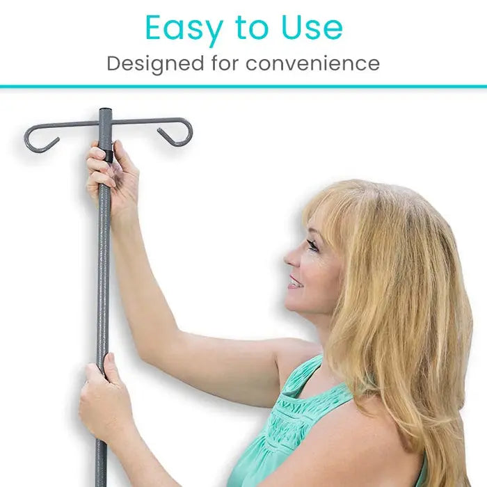Dual IV Pole Stand Adjustable Steel 20lb Capacity Locking Wheels SupplyingSeniors.com
