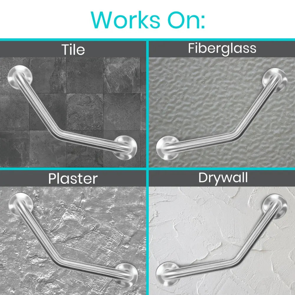 Angled Metal Grab Bar SupplyingSeniors.com