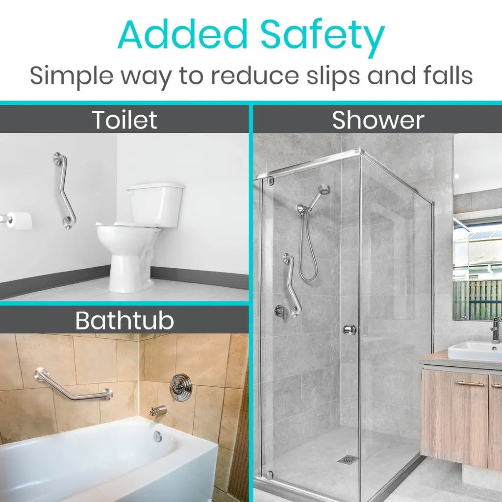 Angled Metal Grab Bar SupplyingSeniors.com