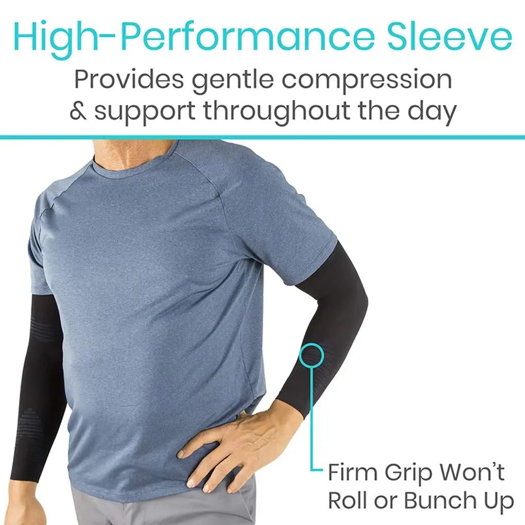 Arm Compression Sleeve Black SupplyingSeniors.com