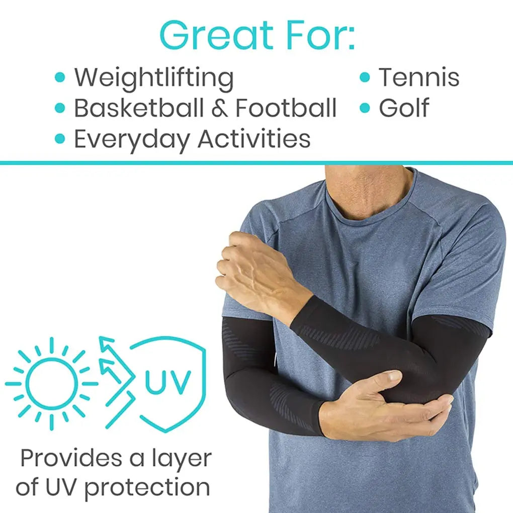 Arm Compression Sleeve Black SupplyingSeniors.com