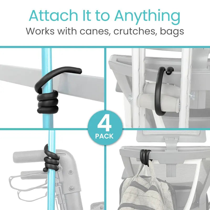 Bendable Phone Holder Universal Cane Walker Accessories 4 Pack SupplyingSeniors.com