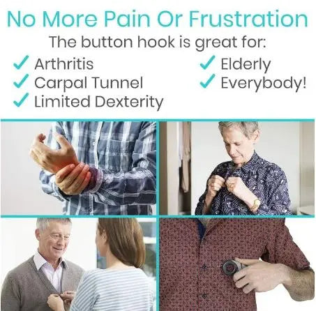 Button Hook (With Finger Hole) SupplyingSeniors.com