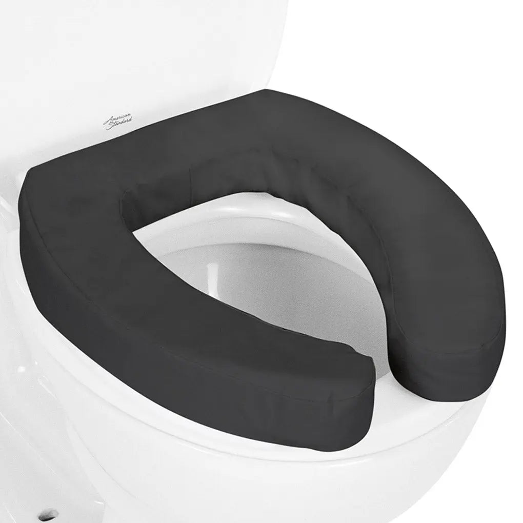 Cushioned Toilet Seat Riser Black 2" Soft SupplyingSeniors.com