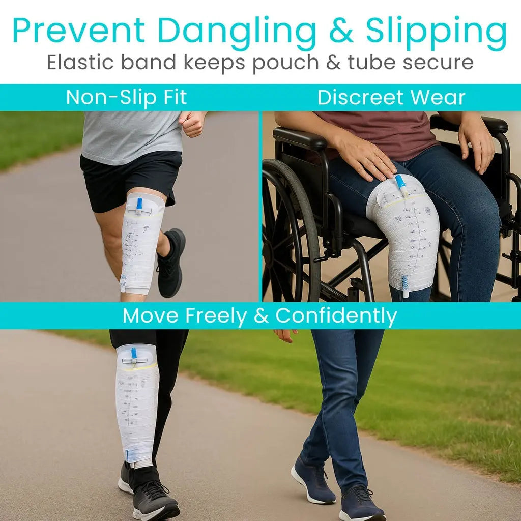Catheter Leg Bag Holder Sleeves (Pair) Supplying Seniors