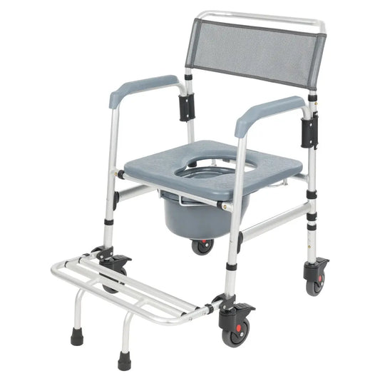3-in-1 Shower Commode Transport Chair – Rolling Mobility & Toilet Aid SupplyingSeniors.com