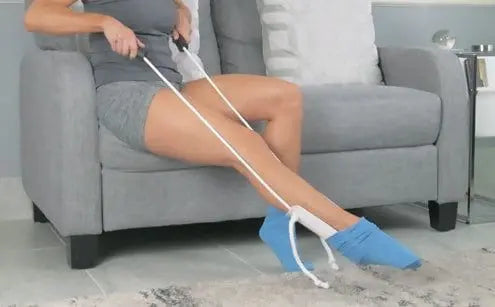 Sock Aid Helper Arthritis Mobility Assist Foam Handles Adjustable SupplyingSeniors.com