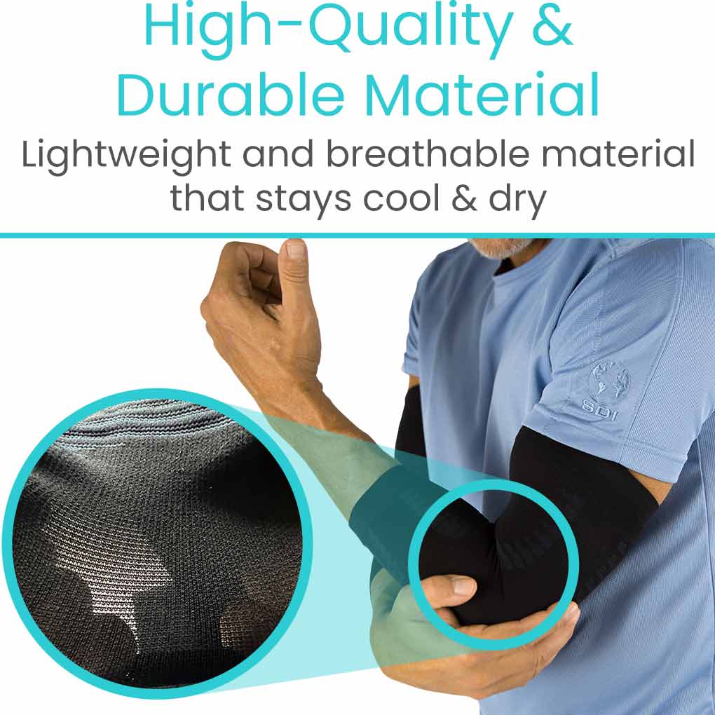 Elbow Compression Sleeve Black SupplyingSeniors.com