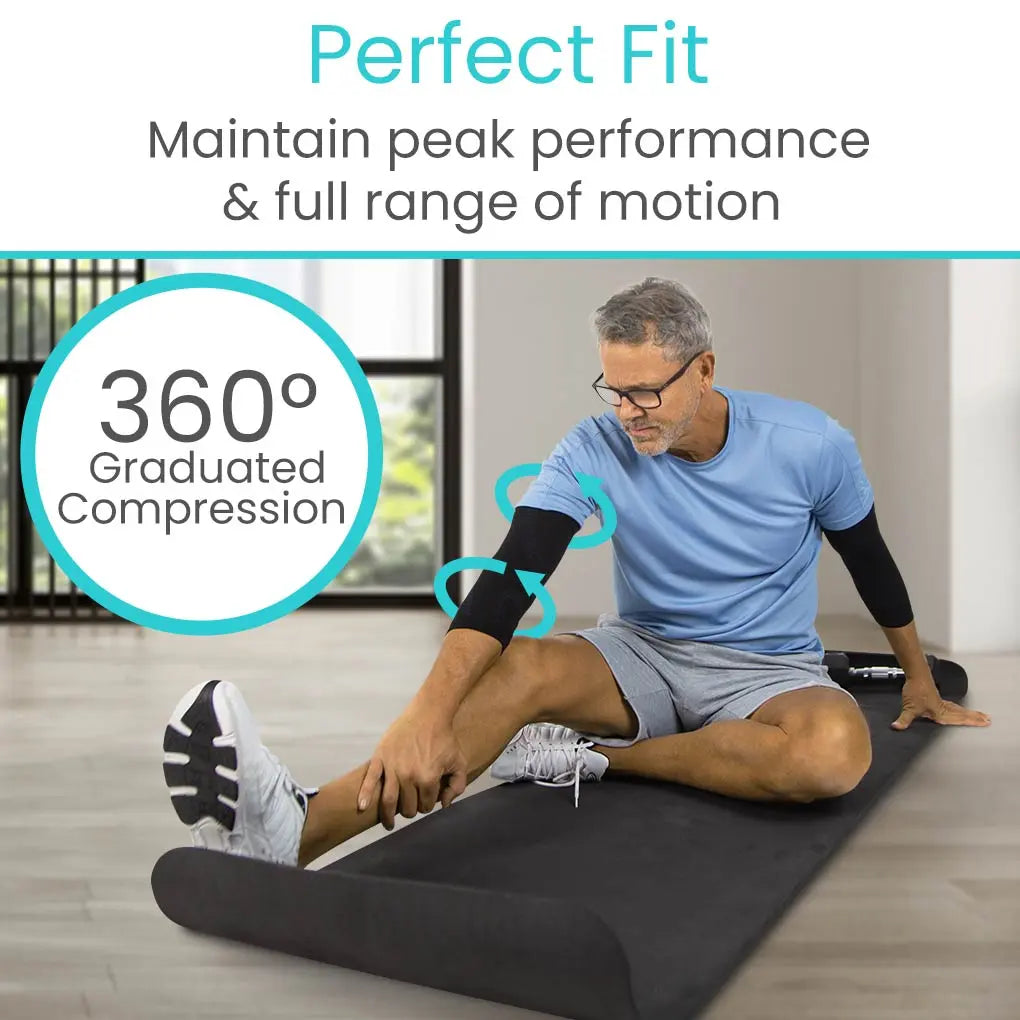 Elbow Compression Sleeve Black SupplyingSeniors.com