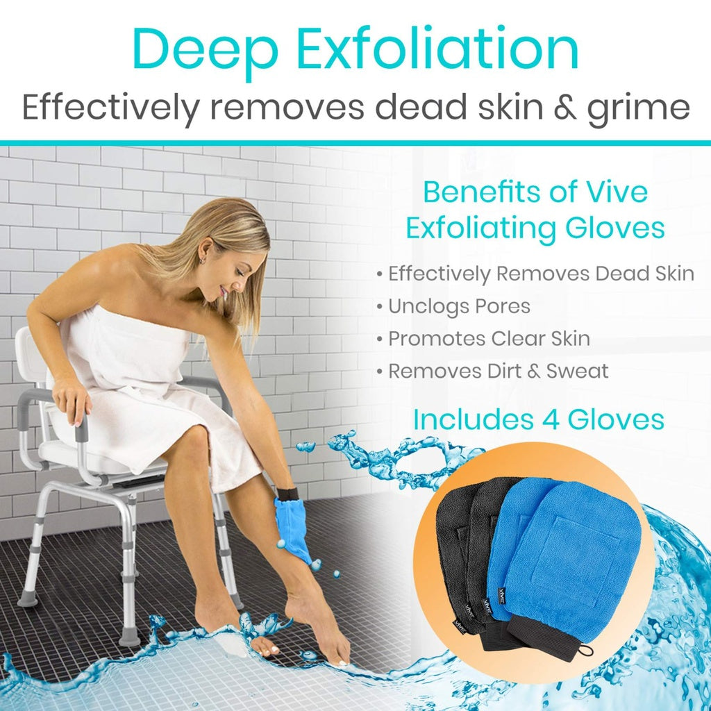 Exfoliating Gloves SupplyingSeniors.com