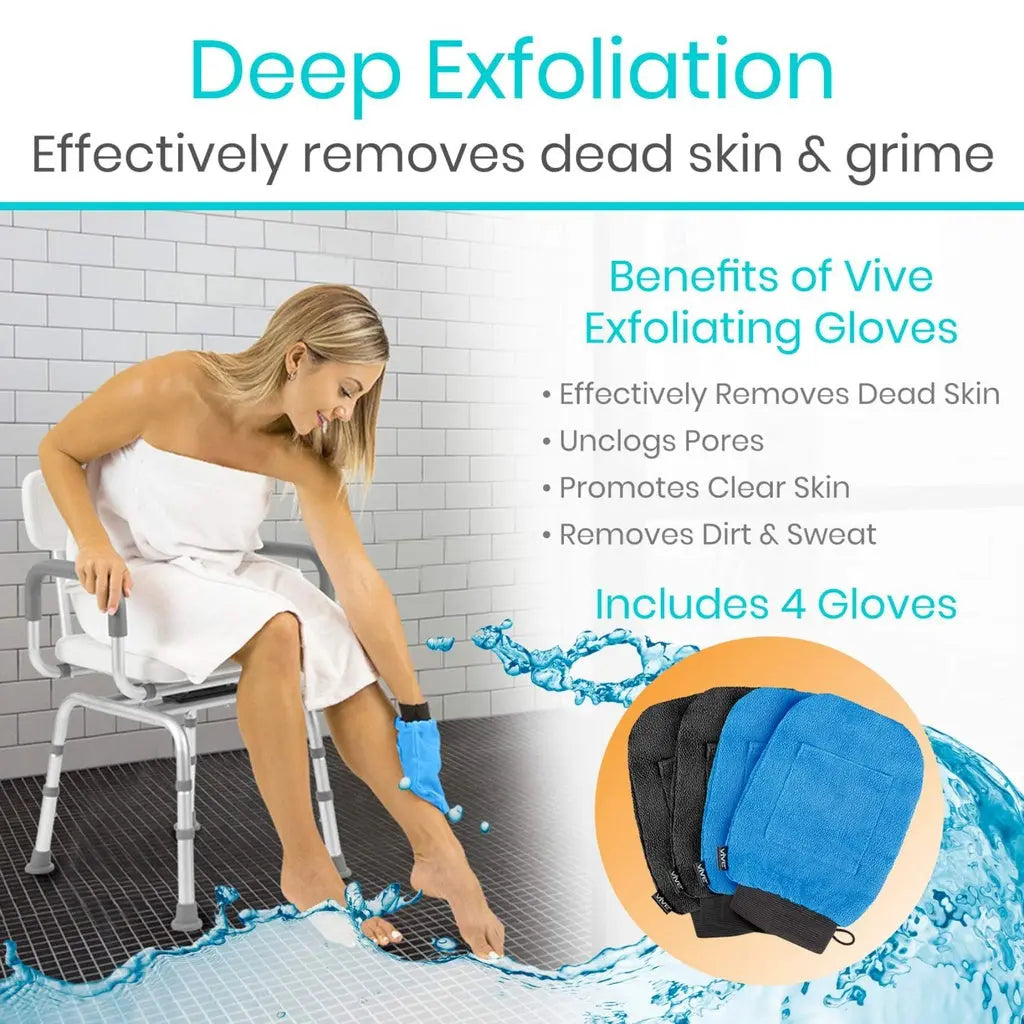 Exfoliating Gloves SupplyingSeniors.com