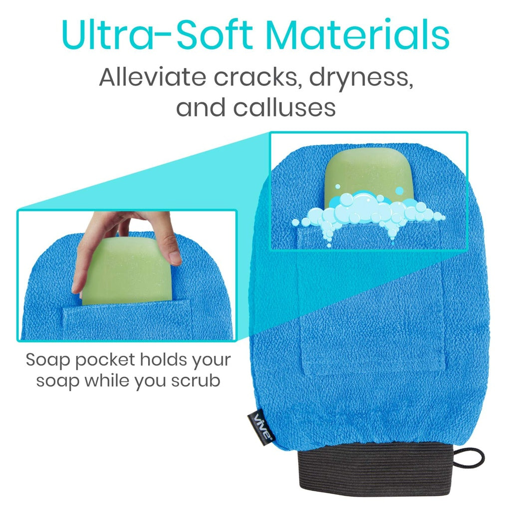 Exfoliating Gloves SupplyingSeniors.com