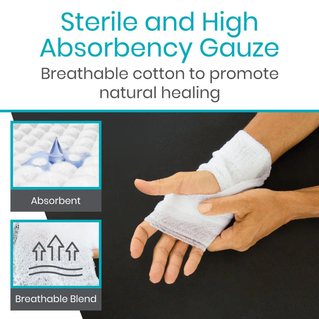Gauze Rolls (Sterile) Vive Care SupplyingSeniors.com