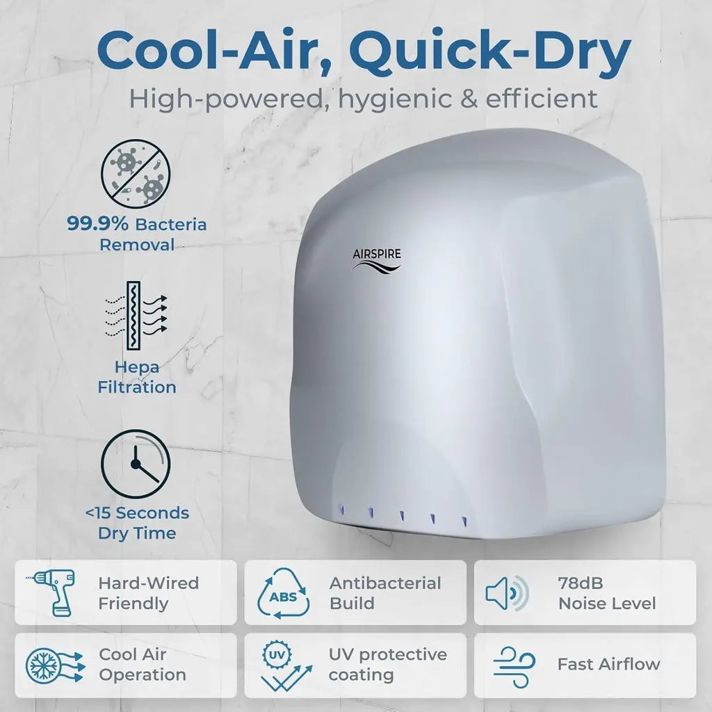Hand Dryer Airspire (Pure) Supplying Seniors