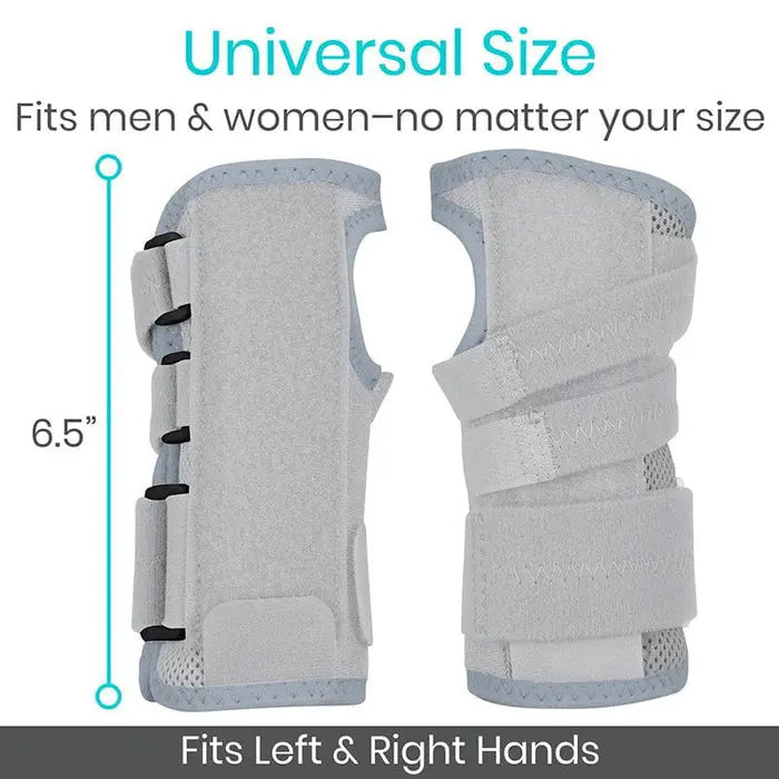 Dual Wrist Splint Carpal Tunnel Brace 3 Removable Adjustable SupplyingSeniors.com