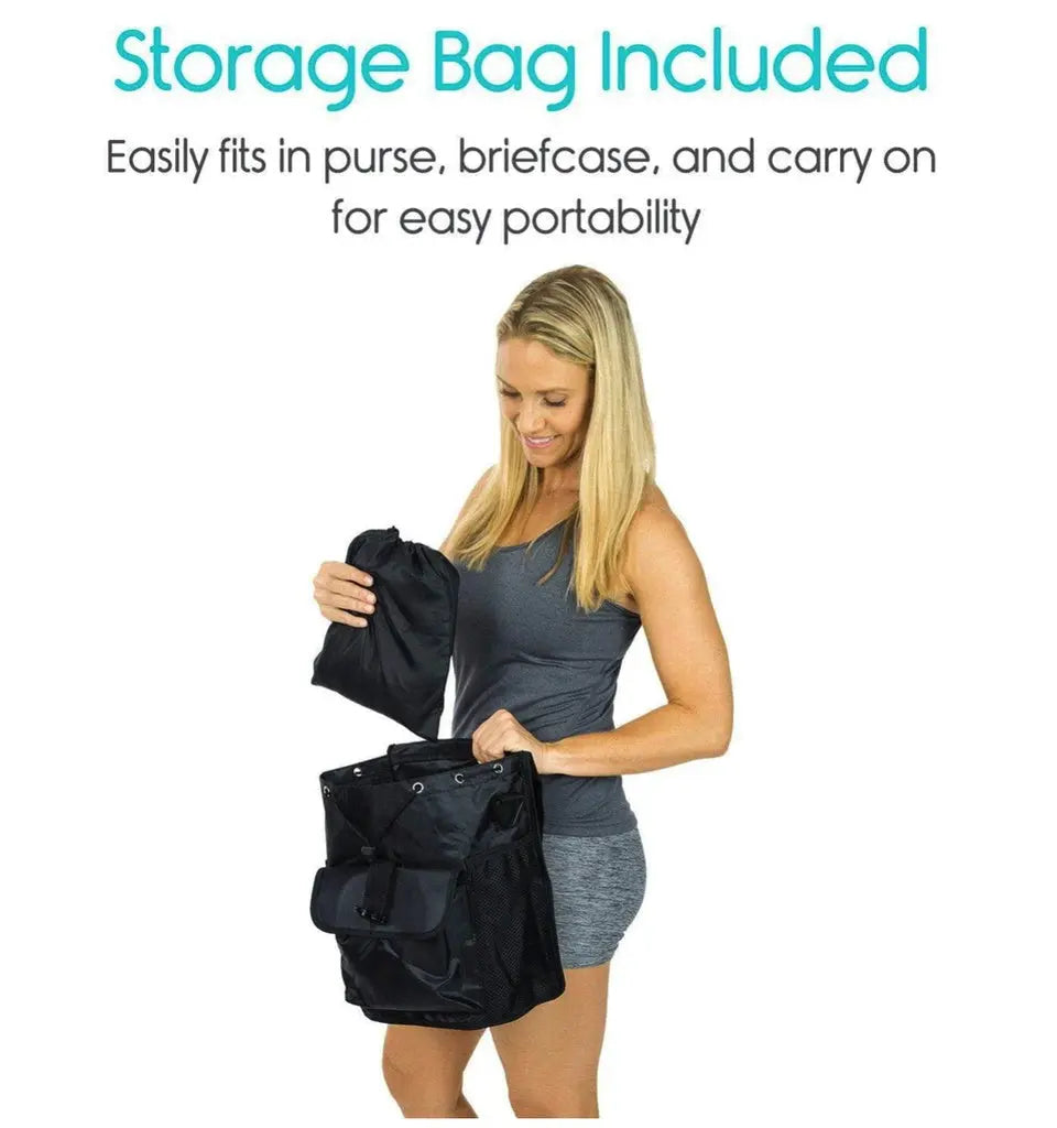 Inflatable Travel Pillow with Leg and Foot Black V2 SupplyingSeniors.com