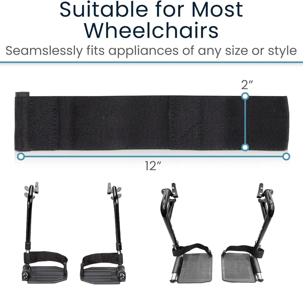 Wheelchair Leg Rest Heel Loop – Secure Foot Positioning & Stability SupplyingSeniors.com