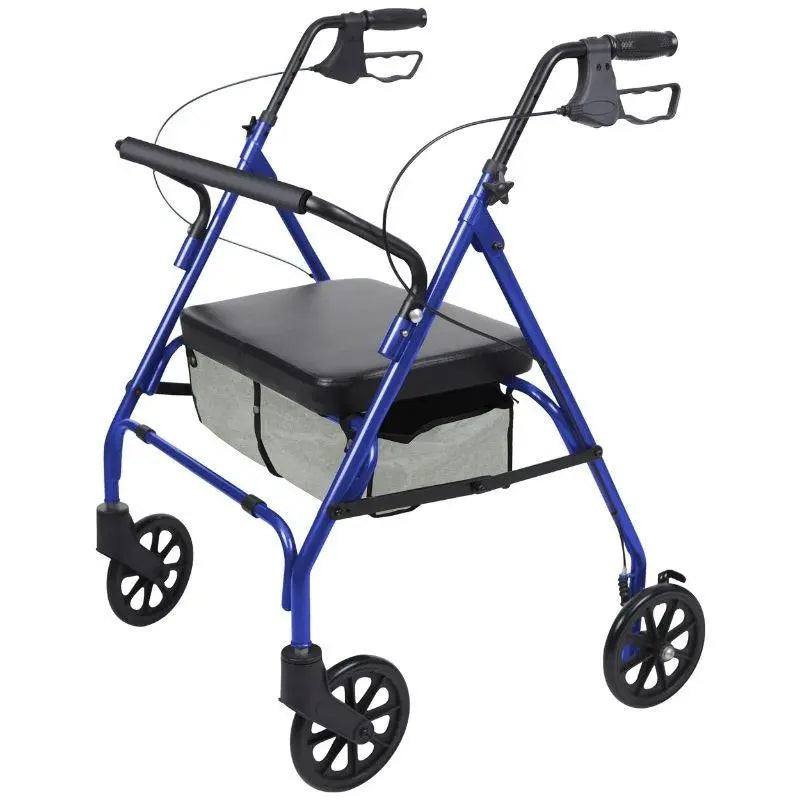 Bariatric Rollator Walker Heavy Duty 500lb Steel 8" Wheels SupplyingSeniors.com 195.99 SupplyingSeniors.com