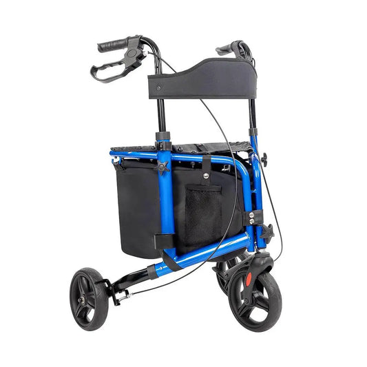3-Wheel Tri-Rollator Walker With Seat – Lightweight Folding Mobility Aid SupplyingSeniors.com