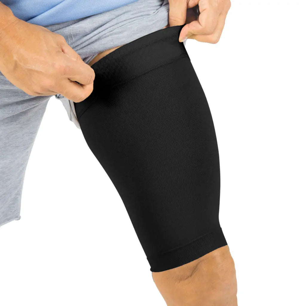 Thigh Compression Sleeve Black SupplyingSeniors.com