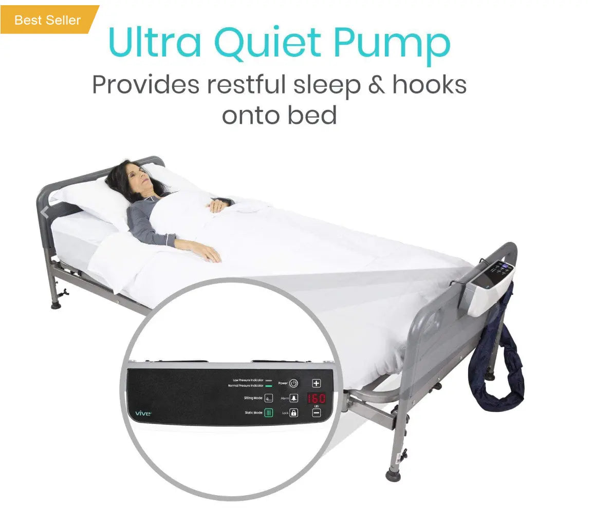 8" Alternating Pressure Mattress Low Air Loss 16 Cells Digital SupplyingSeniors.com