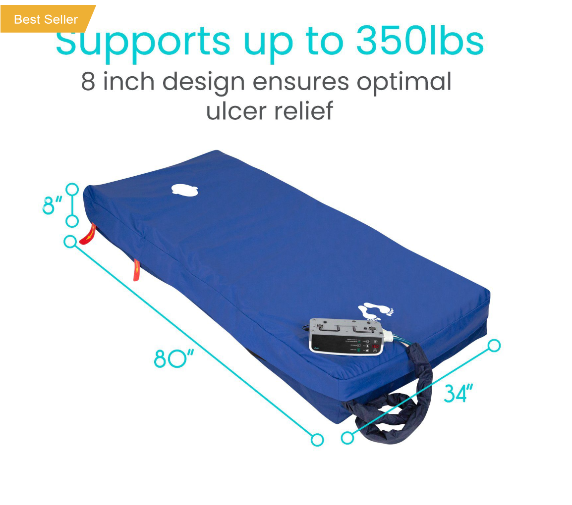 Low Air Loss Alternating Pressure Mattress 8 SupplyingSeniors.com