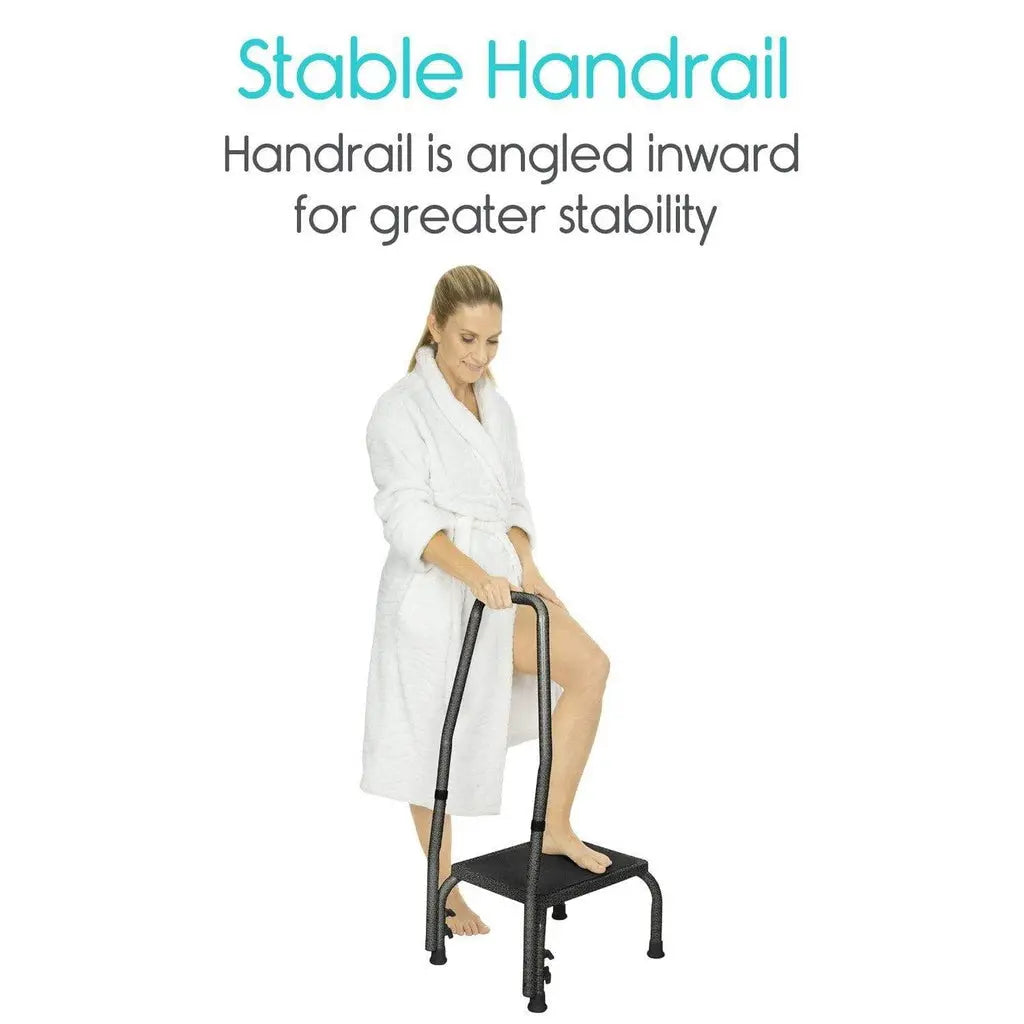 Step Stool with Handrail (2 Pack) SupplyingSeniors.com