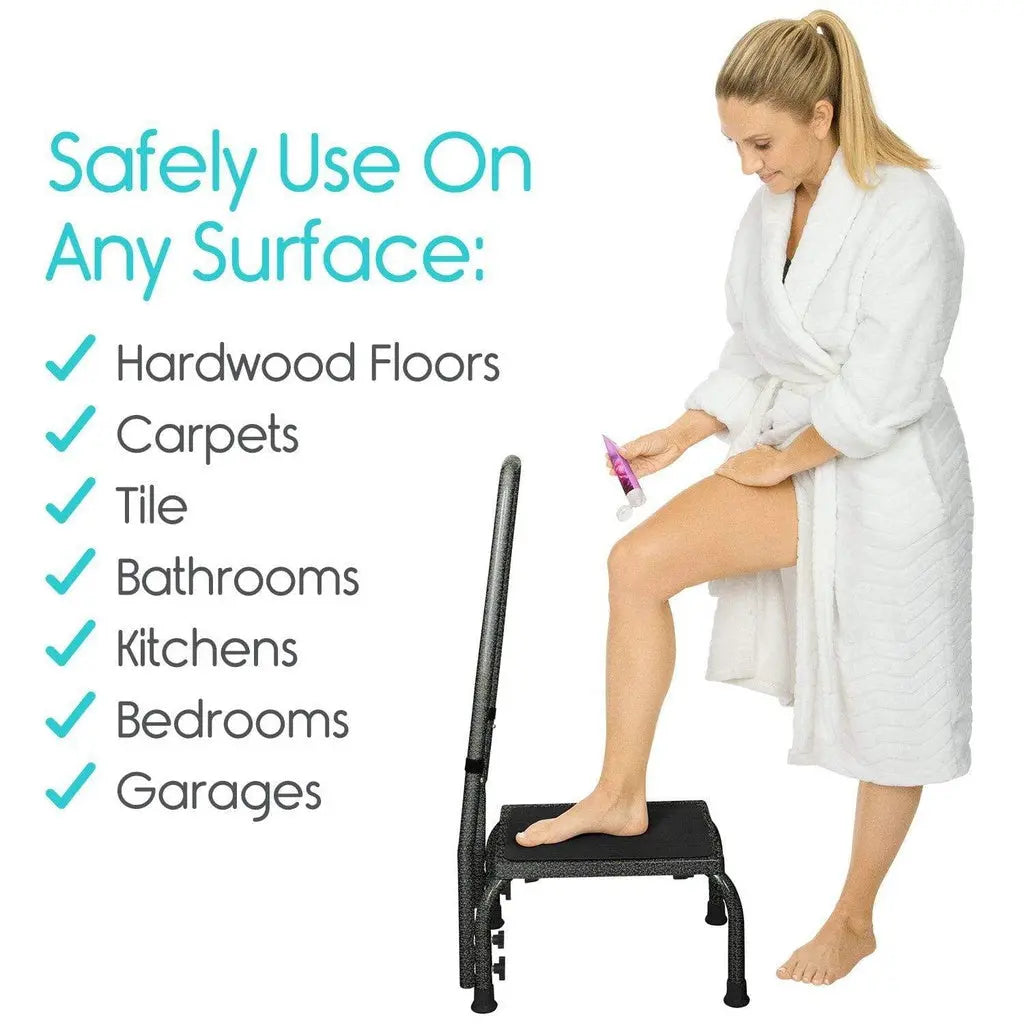 Step Stool with Handrail (2 Pack) SupplyingSeniors.com