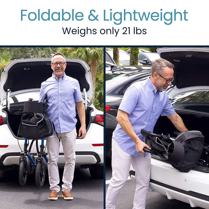 Sunstride All Terrain Rollator Walker – Large Wheels for Outdoor Mobility SupplyingSeniors.com