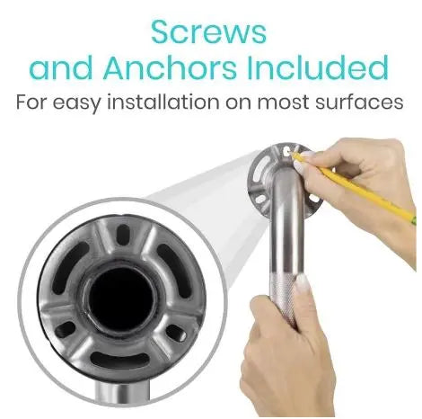 Textured Metal Grab Bar SupplyingSeniors.com