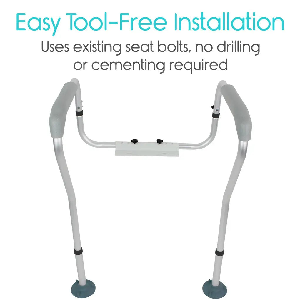 Toilet Safety Rail (2 Pack) SupplyingSeniors.com