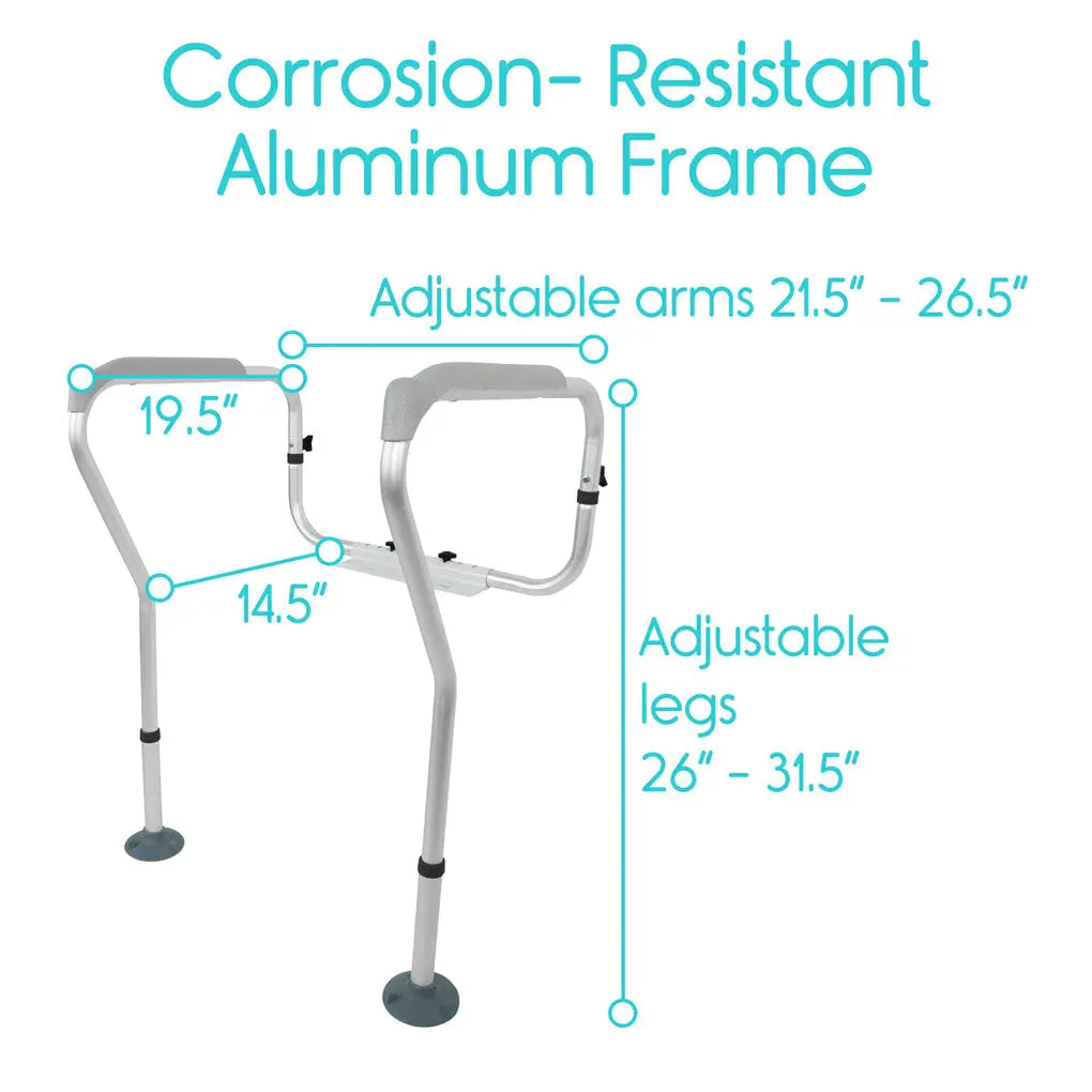 Toilet Safety Rail (2 Pack) SupplyingSeniors.com