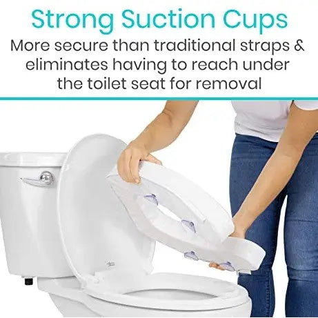 Cushioned Toilet Seat Riser 4'' Soft SupplyingSeniors.com