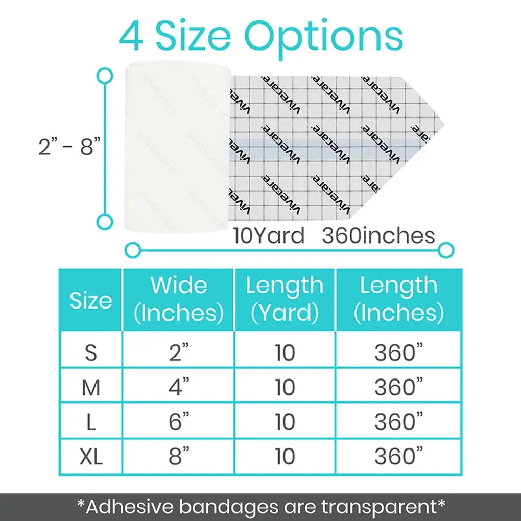 Transparent Adhesive Bandages Vive Care SupplyingSeniors.com